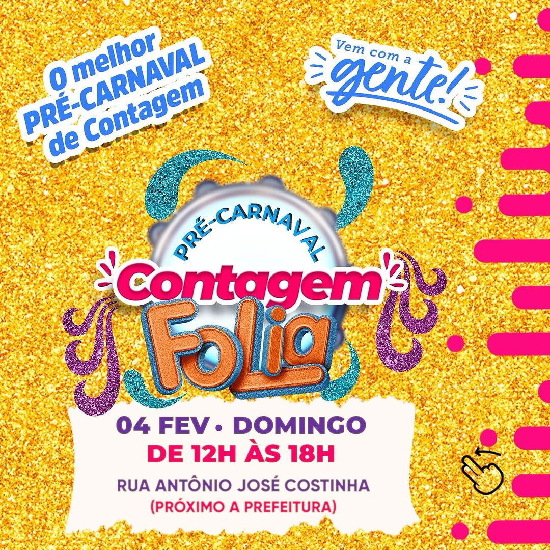 2º Contagem Folia abre Carnaval 2024 com atrações gratuitas