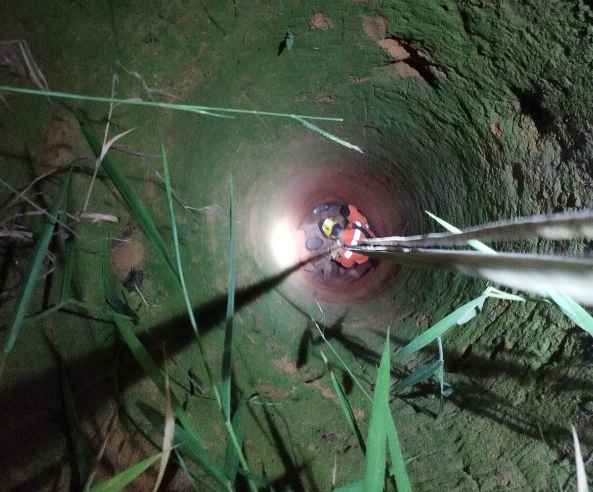 Bombeiros resgatam segundo homem caído em poço só nesta semana