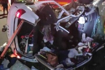 BR-365: homem morre após acidente grave envolvendo caminhão e carro