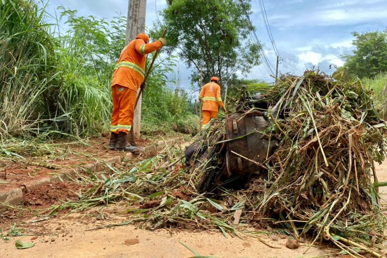 Equipes de limpeza da Prefeitura de Ipatinga recolheram mais de três toneladas de lixo somente em janeiro