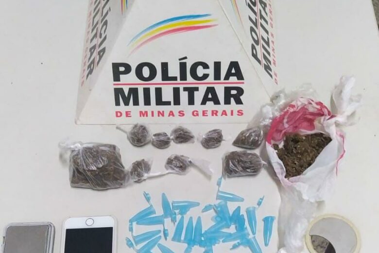 Barão de Cocais: PM apreende drogas e prende homem por tráfico