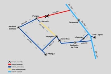 MG-420 terá trânsito desviado por cinco dias para conclusão de obras na rodovia