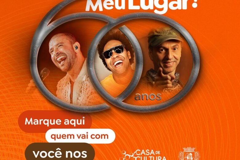 Diogo Nogueira, Zeca Baleiro e Thalles Roberto em João Monlevade: município divulga programação de aniversário