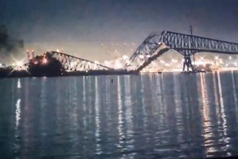 Ponte desaba em Baltimore, nos EUA, após ser atingida por navio