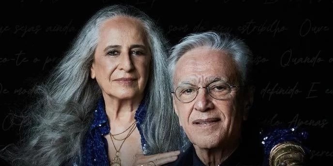 Caetano Veloso e Maria Bethânia farão turnê em dupla pelo Brasil; show passará por Belo Horizonte