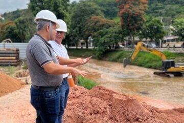 Começa a obra de construção da Ponte Central de Santa Maria de Itabira