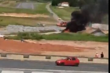 Aeronave cai no Aeroporto da Pampulha em BH e duas pessoas morrem