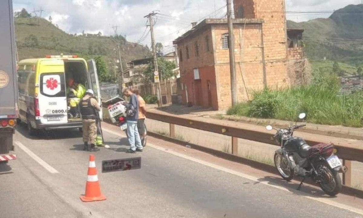 acidente com moto no anel rodoviário