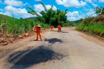 Vale do Rio Doce: dois trechos da rodovia MG-311 passam por obras de recuperação funcional