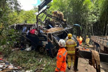 Vale do Rio Doce: 25 passageiros estavam no ônibus no momento do acidente