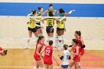 Seleção feminina de vôlei se vinga da Sérvia e conquista 4ª vitória seguida na Liga das Nações