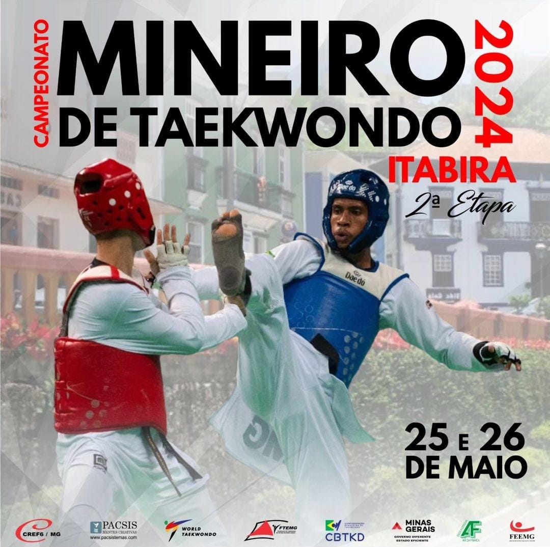 Itabira recebe o Campeonato Mineiro de Taekwondo nos dias 25 e 26 de maio