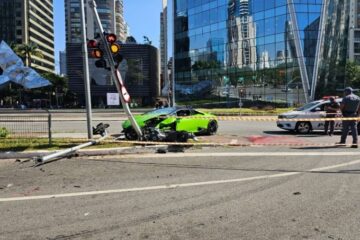 Após ter Rolex roubado, empresário em Lamborghini persegue e atinge ladrão em São Paulo