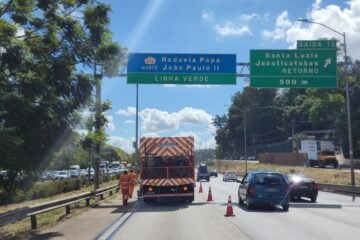 Confira o funcionamento do tráfego devido as obras na MG-010, na Região Metropolitana de BH