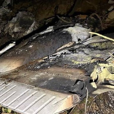 Duas pessoas morrem após queda de avião em Santa Catarina