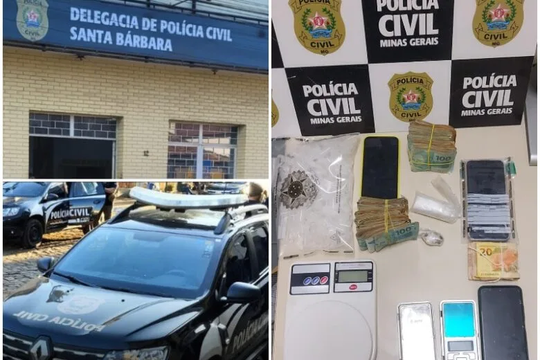 Facção criminosa investigada por tráfico de drogas é alvo da Polícia Civil em Santa Bárbara