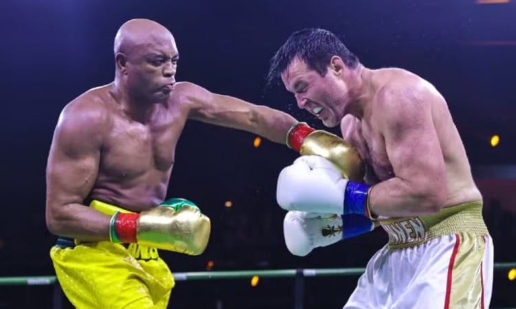 Anderson Silva e Sonnen não empolgam no ringue, mas despedida da lenda do MMA emociona público