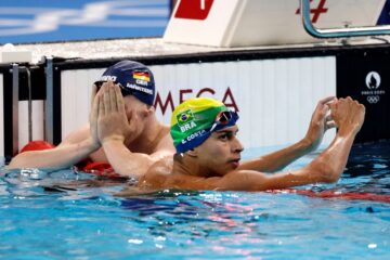 Guilherme Costa piora tempo e fica fora da final dos 800m livre nos Jogos Olimpícos