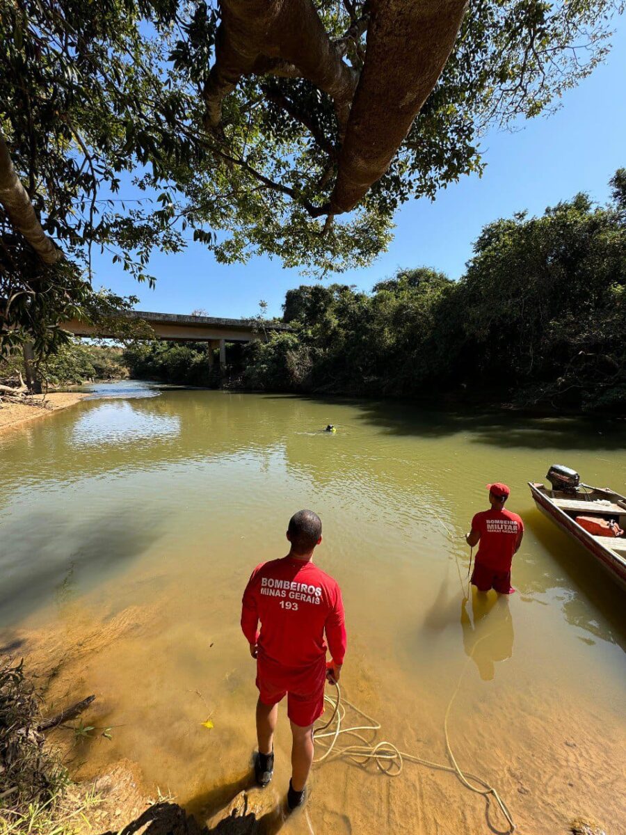 Após cinco dias de buscas, corpo de adolescente que se afogou em rio é localizado pelos bombeiros