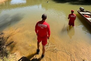 Após cinco dias de buscas, corpo de adolescente que se afogou em rio é localizado pelos bombeiros