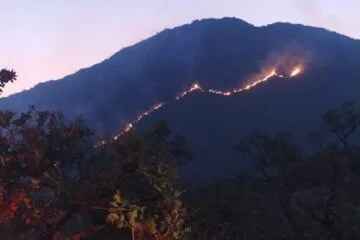 Estrada Real: incêndio atinge Serra da Moeda
