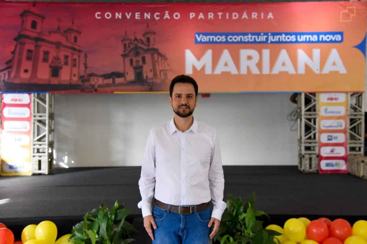 Juliano Duarte é o candidato do PSB à Prefeitura de Mariana. 