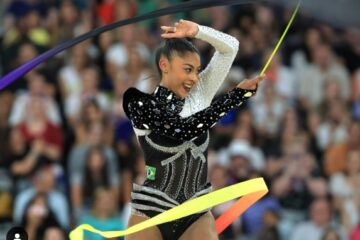 Conheça Bárbara Domingos, que fez história na ginástica rítmica do Brasil e fará final em Paris