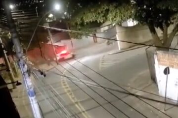 Motociclista tenta fugir da polícia, mas acaba preso por direção perigosa em Itabira; assista ao vídeo