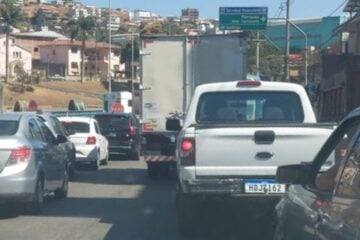 BR-381 registra nesta sexta-feira congestionamento em João Monlevade e em Belo Horizonte