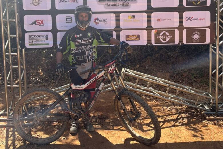 Atleta de Itabira ficou entre os cinco primeiros colocados na Copa Minas Gerais de Downhill em Vazante