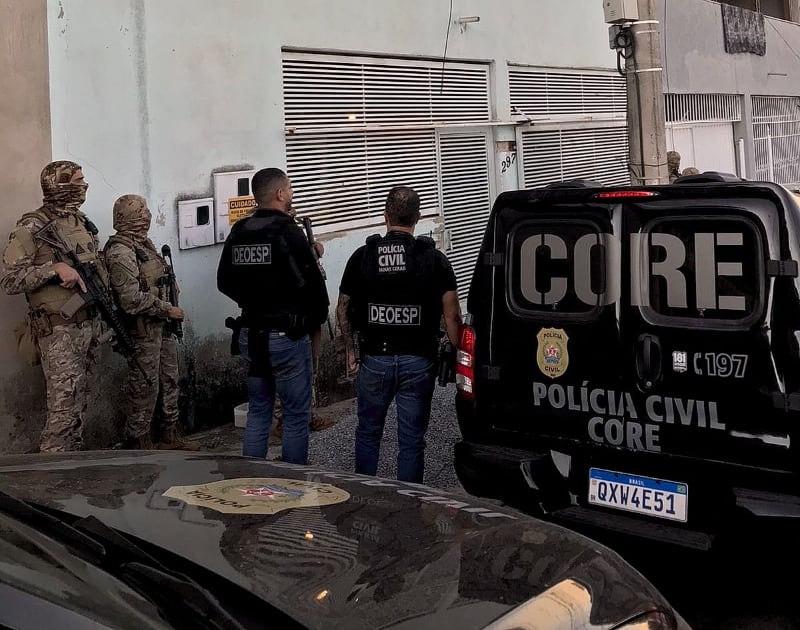 A Polícia Civil de Minas Gerais prendeu vinte pessoas nesta terça-feira (6), na região Norte de Belo Horizonte