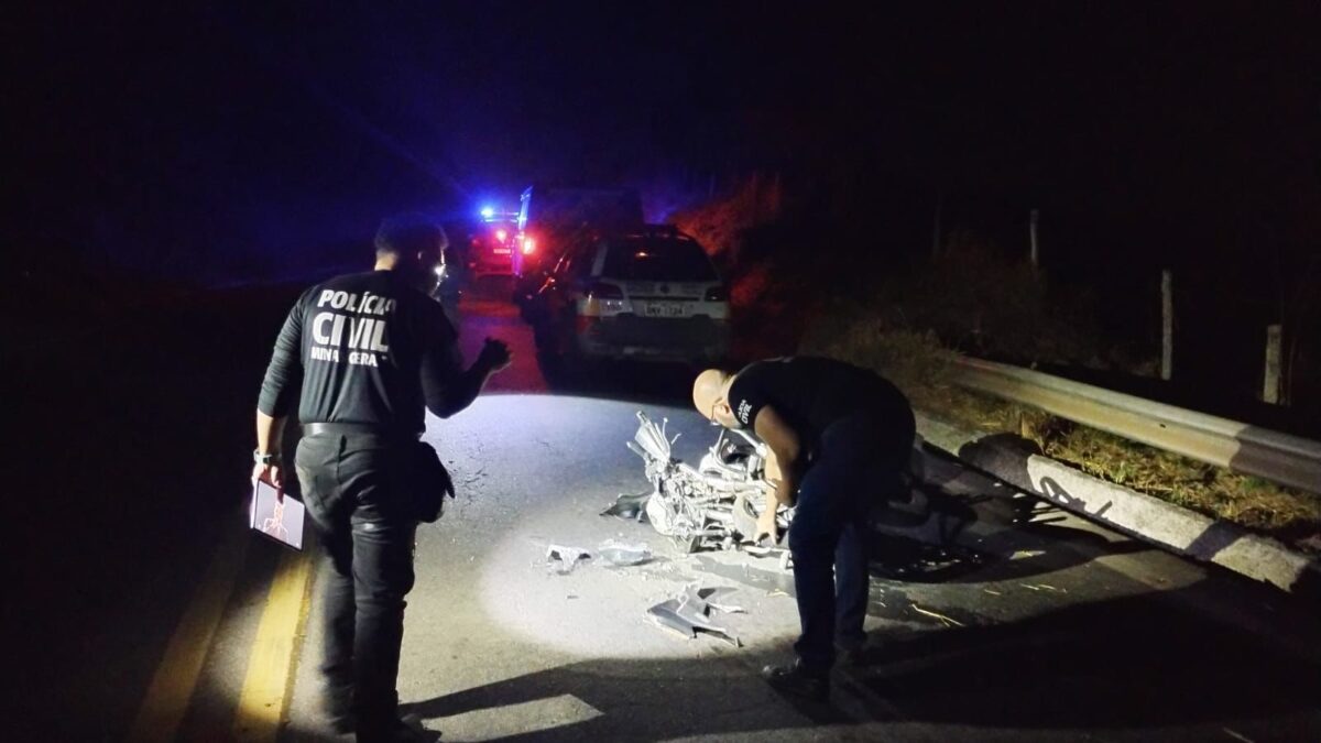 Motociclista morre em acidente na estrada que liga Itabira à Nova Era