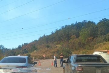 Estrada do Forninho: trânsito segue interditado na saída de João Monlevade para Itabira