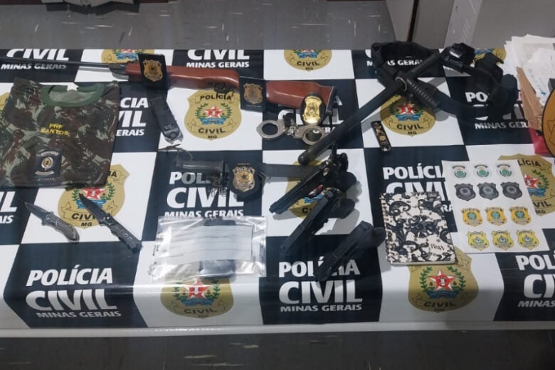 Homem que fingia ser policial é preso pela Polícia Civil em Minas Gerais