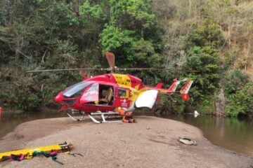 Homem sofre grave acidente ao pular “de ponta” em cachoeira na Grande BH