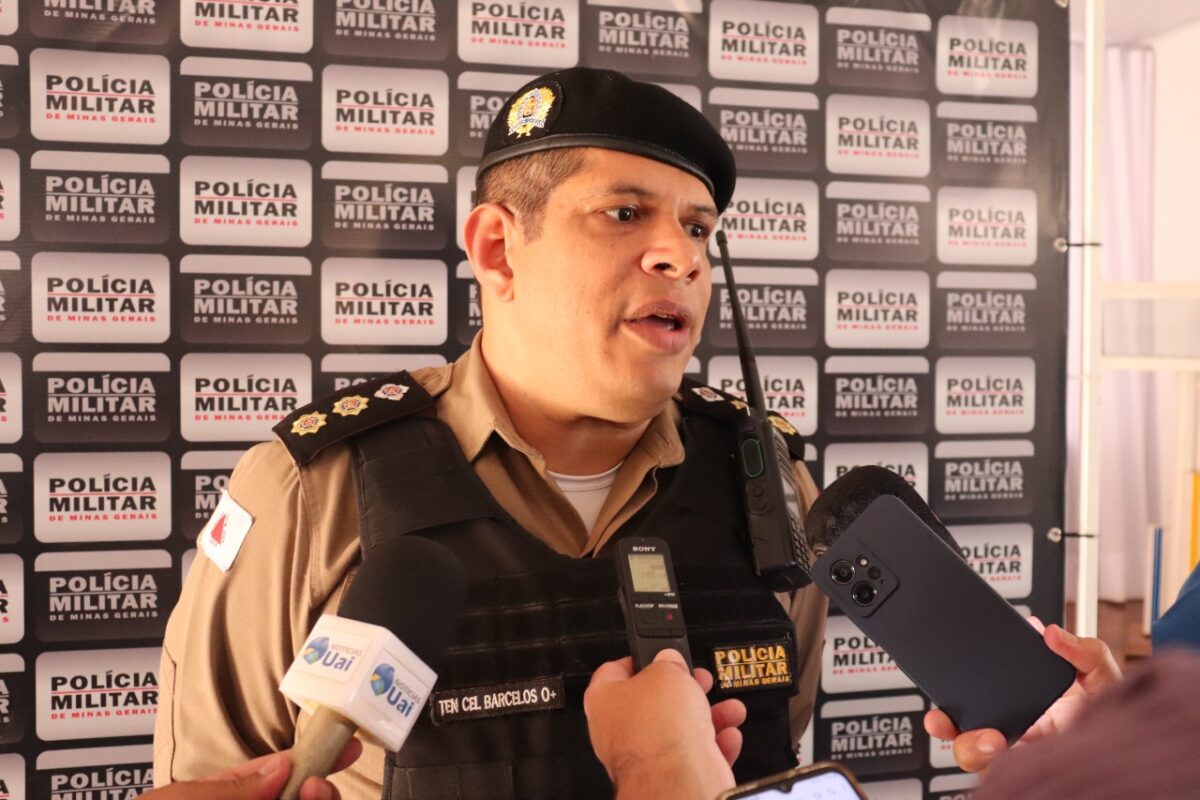 Tenente Coronel Fábio Barcelos de Barros, do 26º Batalhão da Polícia Militar de Minas Gerais