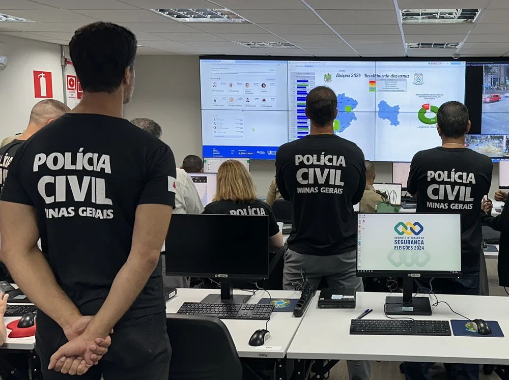 Balanço: 2.500 policiais civis atuaram durante as eleições nas cidades mineiras