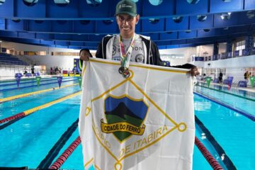 Nadador itabirano conquista duas medalhas nos jogos paralímpicos Universitários em São Paulo