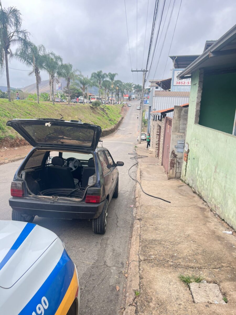 Polícia Militar prende homem por furto de cabos de telefonia em João Monlevade