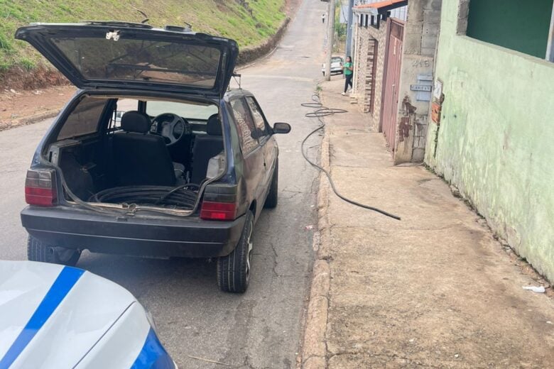 Polícia Militar prende homem por furto de cabos de telefonia em João Monlevade