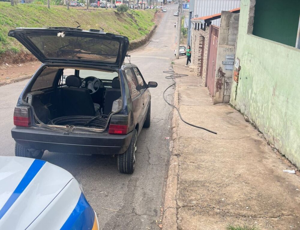 Polícia Militar prende homem por furto de cabos de telefonia em João Monlevade