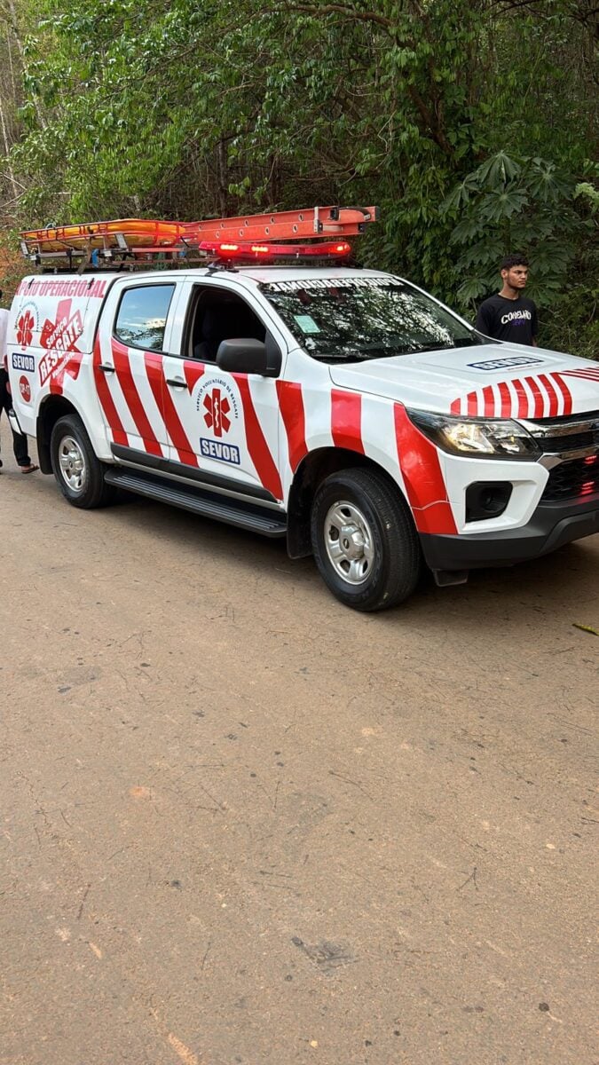 Mulher sofre lesão ao pular de jerico em acidente em estrada rural de Rio Piracicaba