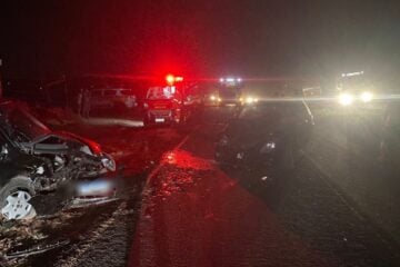 Cinco pessoas ficam feridas em grave acidente na rodovia Waldemar Miguel, entre Alfenas e Serrania