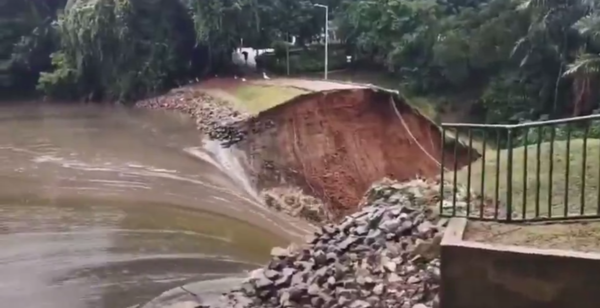 rompimento da Barragem de contenção da Lagoa do Nado