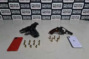 Polícia Militar prende suspeito de roubo em Bela Vista de Minas e apreende armas e motocicleta