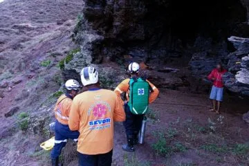 Homem é resgatado em gruta na Serra do Seara com leves escoriações