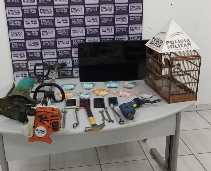 Polícia Militar prende em flagrante trio por furto em sítio em Itabira