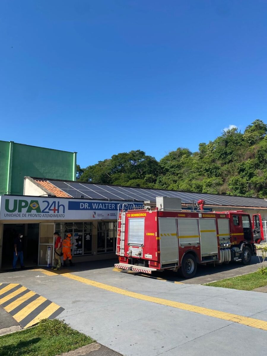 Princípio de incêndio em UPA de Coronel Fabriciano mobiliza brigadistas e bombeiros