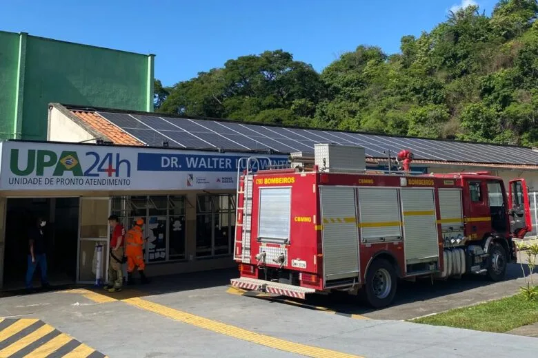 Princípio de incêndio em UPA de Coronel Fabriciano mobiliza brigadistas e bombeiros