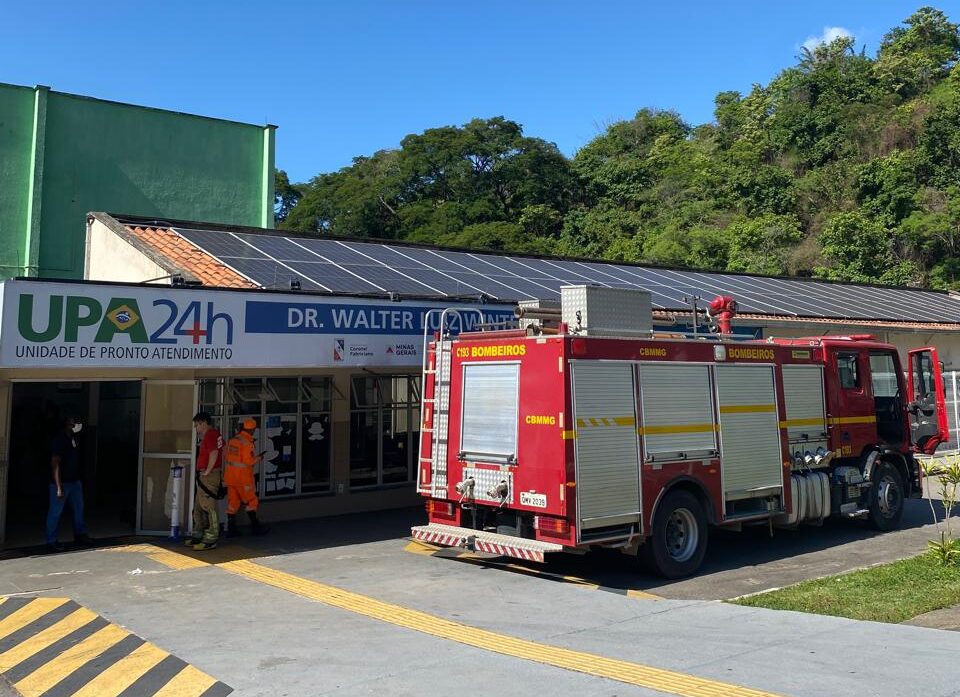 Princípio de incêndio em UPA de Coronel Fabriciano mobiliza brigadistas e bombeiros